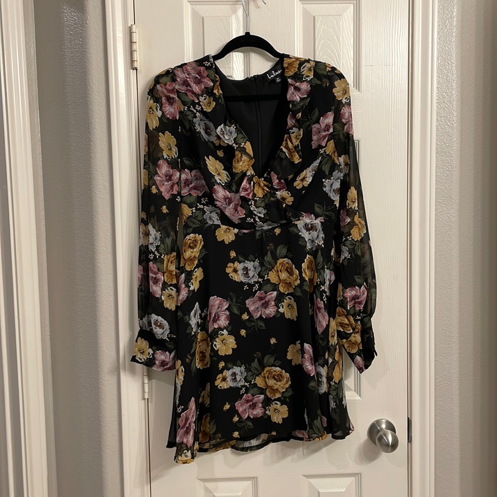 Everything must go! Black floral lulu’s dress size medium